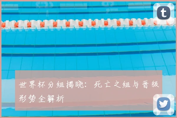 世界杯分组揭晓:死亡之组与晋级形势全解析